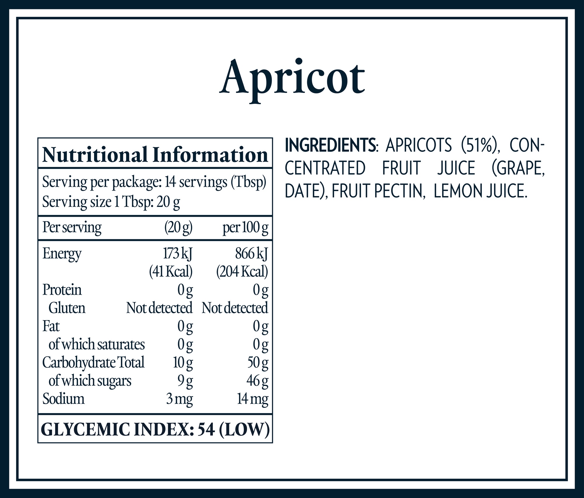 Nutrition Tables & Ingredients_AUS_apricot